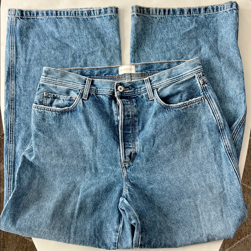 Favorite Daughter THE OLLIE LOW RISE ULTIMATE BAGGY WIDE LEG Jeans London 31 - Picture 6 of 12